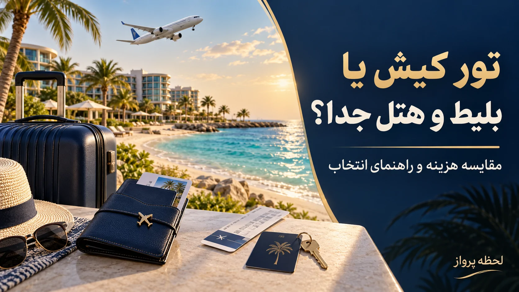 تور کیش بخریم یا بلیط و هتل جد...